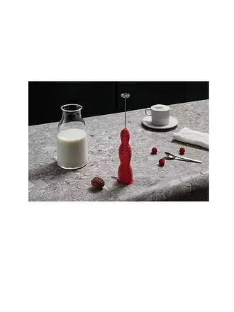 ALESSI | Milchschäumer Pulcina Rot | 